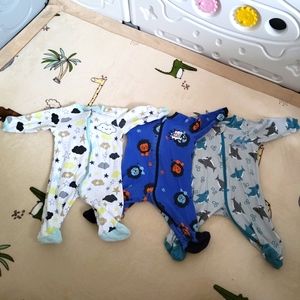 3M Boys Tuffy footed sleepers lot